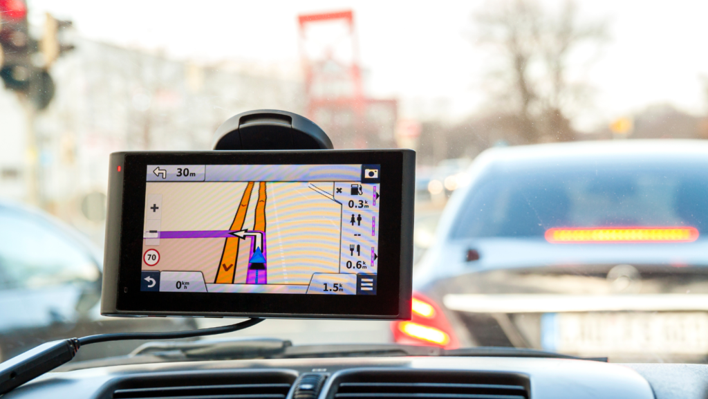 image showing a sat nav